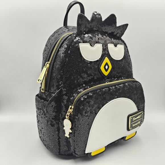 Loungefly Sanrio Hello Kitty and Friends Badtz Maru Sequins Mini Backpack Bag - Picture 2 of 16